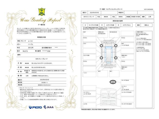 車両状態評価書
