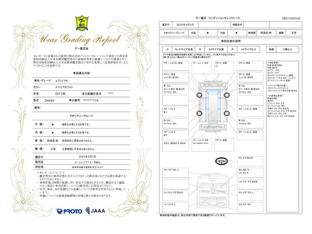 車両状態評価書