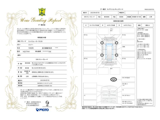 車両状態評価書
