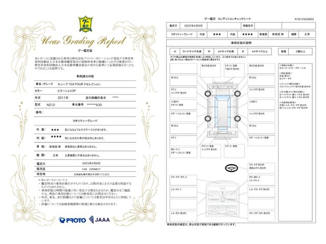 車両状態評価書