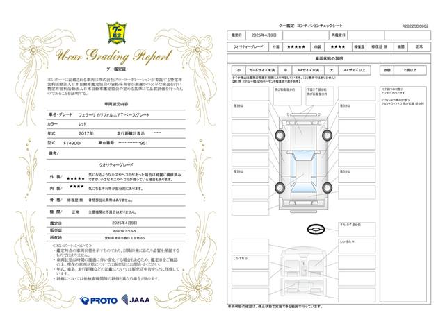 車両状態評価書