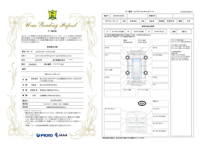 車両状態評価書