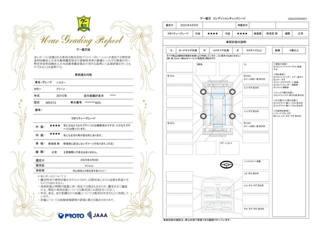車両状態評価書