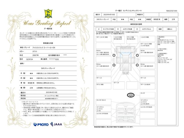 車両状態評価書