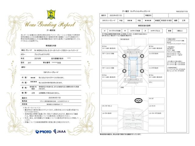 車両状態評価書