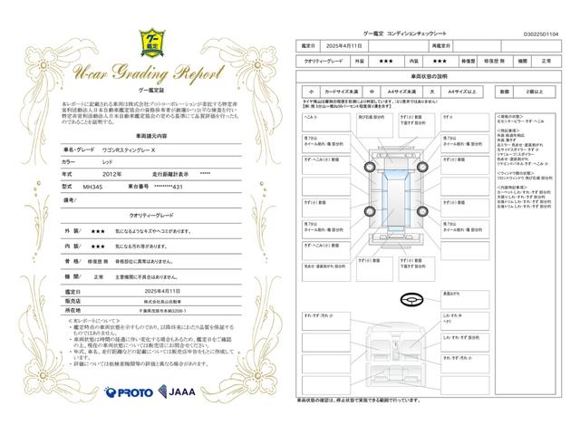 車両状態評価書