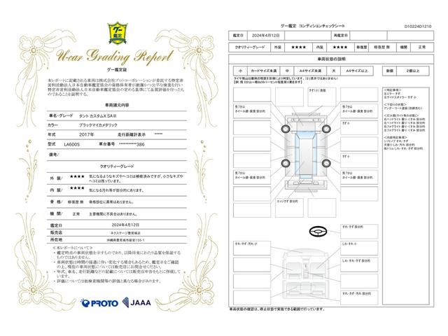 車両状態評価書