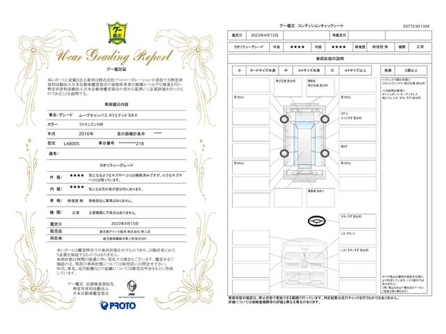 車両状態評価書