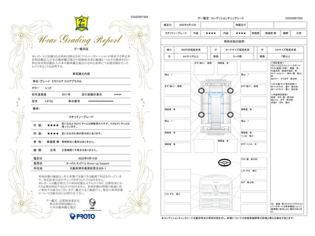 車両状態評価書