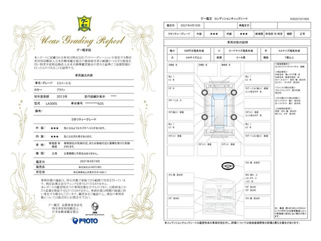 車両状態評価書