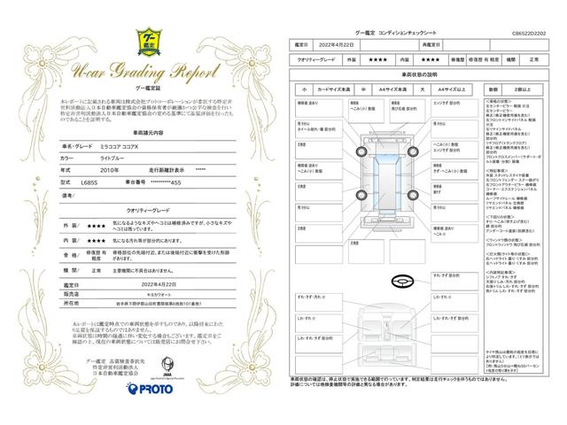 車両状態評価書