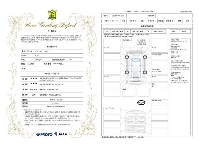 車両状態評価書