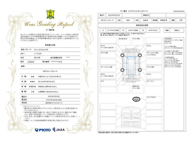 車両状態評価書