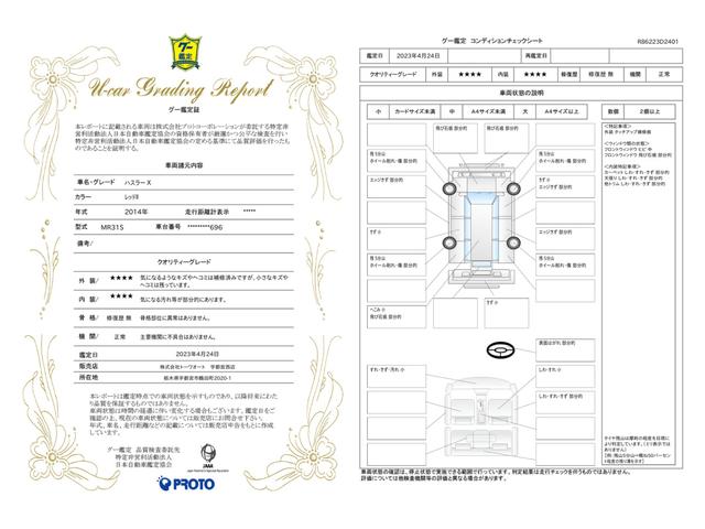 車両状態評価書