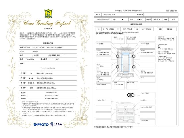 車両状態評価書