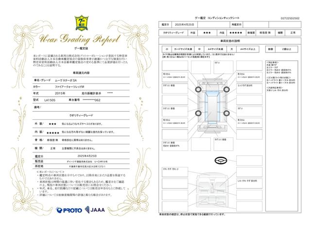 車両状態評価書