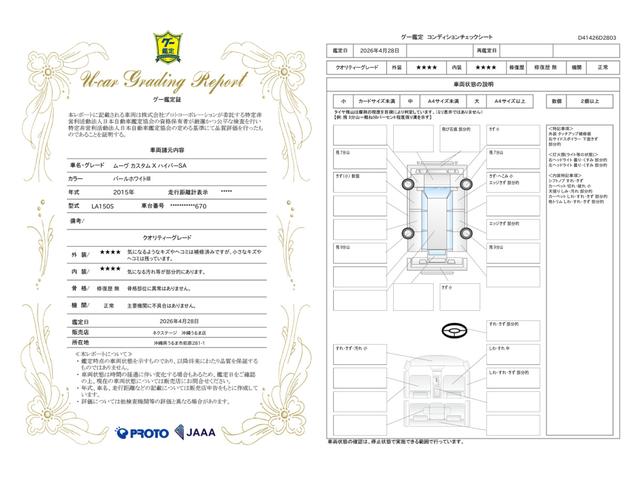 車両状態評価書