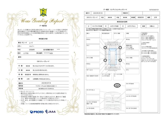 車両状態評価書