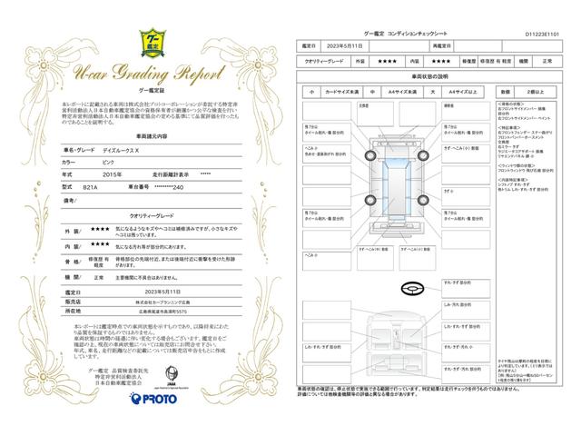 車両状態評価書