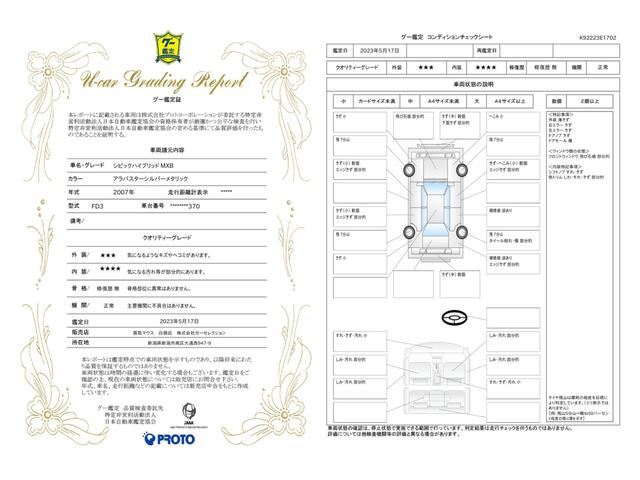 車両状態評価書