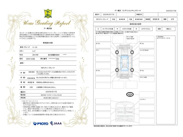 車両状態評価書