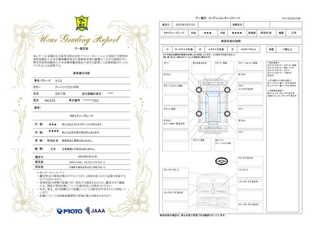 車両状態評価書