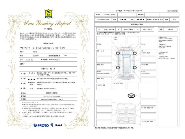 車両状態評価書