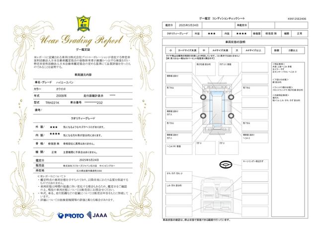 車両状態評価書