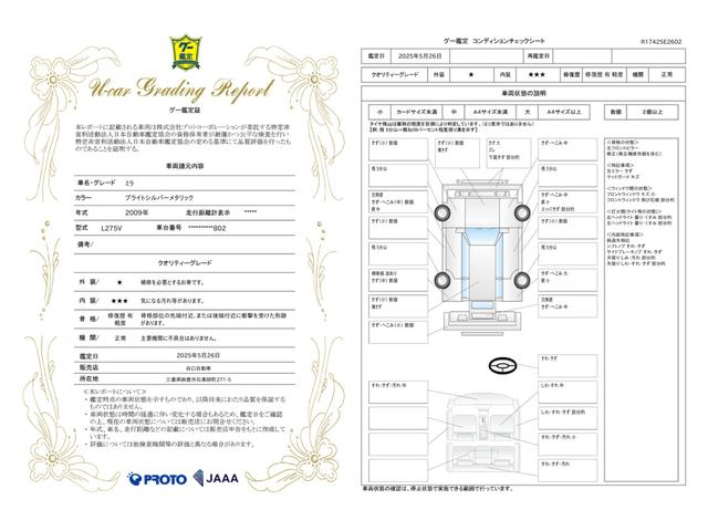 車両状態評価書