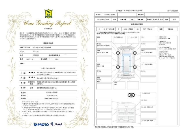 車両状態評価書