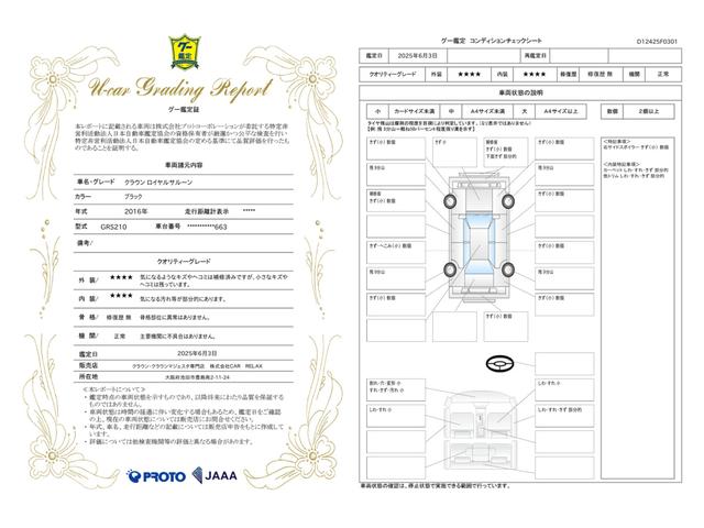 車両状態評価書