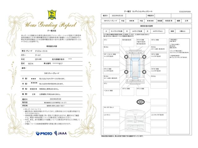 車両状態評価書