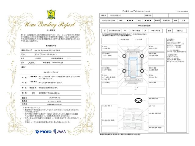 車両状態評価書
