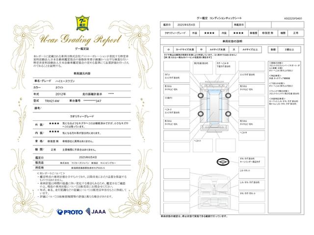 車両状態評価書