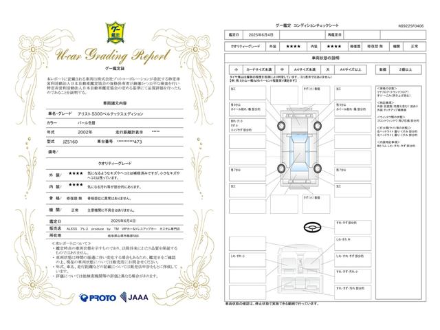 車両状態評価書