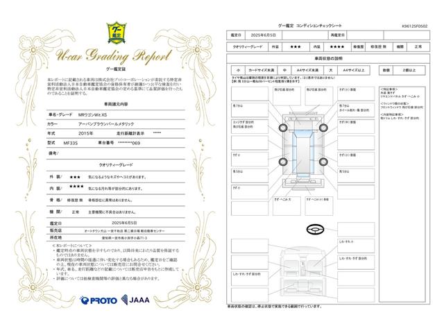 車両状態評価書