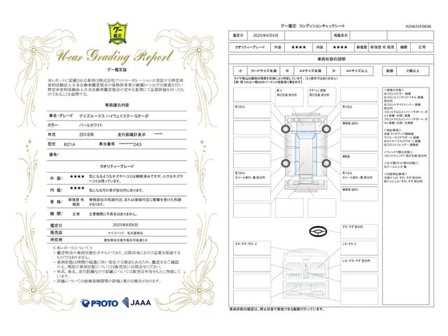 車両状態評価書