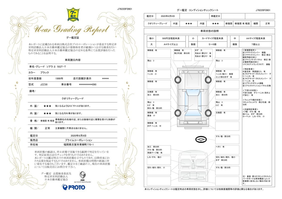 車両状態評価書