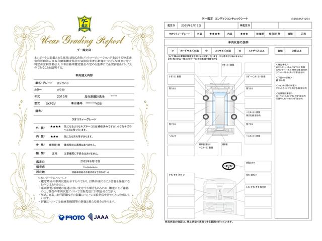車両状態評価書