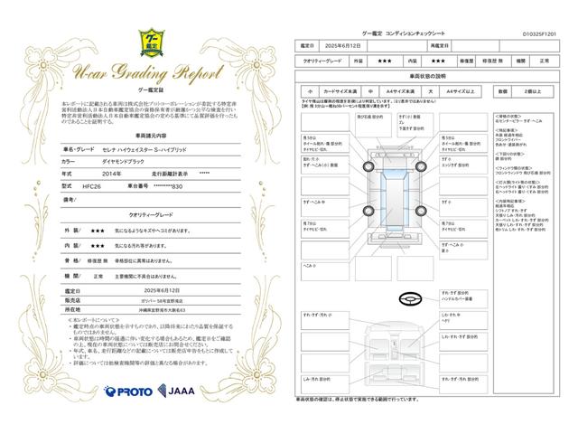 車両状態評価書