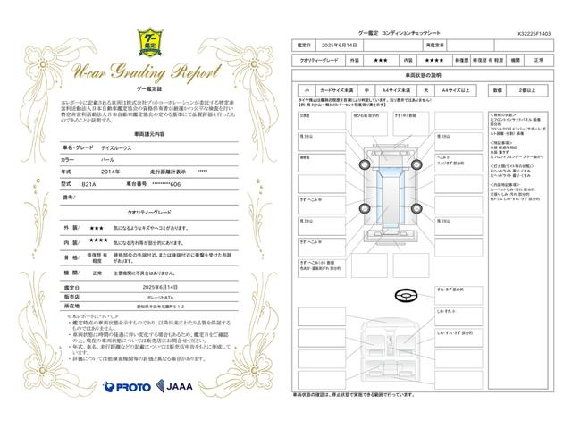 車両状態評価書