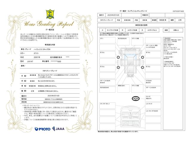 車両状態評価書