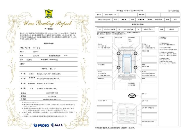 車両状態評価書