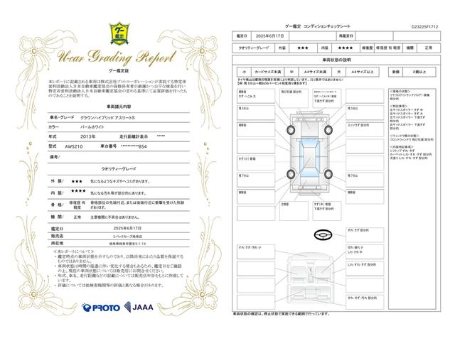 車両状態評価書