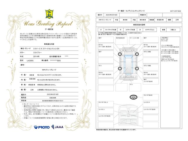 車両状態評価書