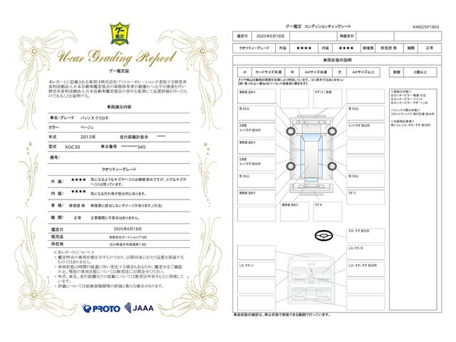 車両状態評価書
