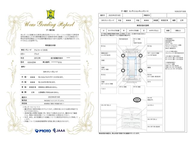 車両状態評価書