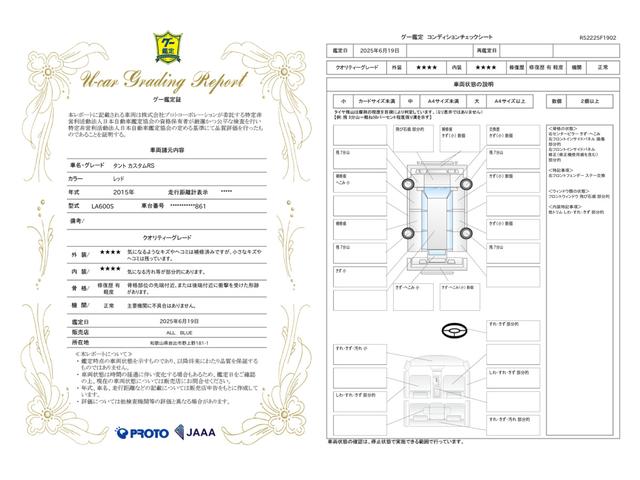 車両状態評価書