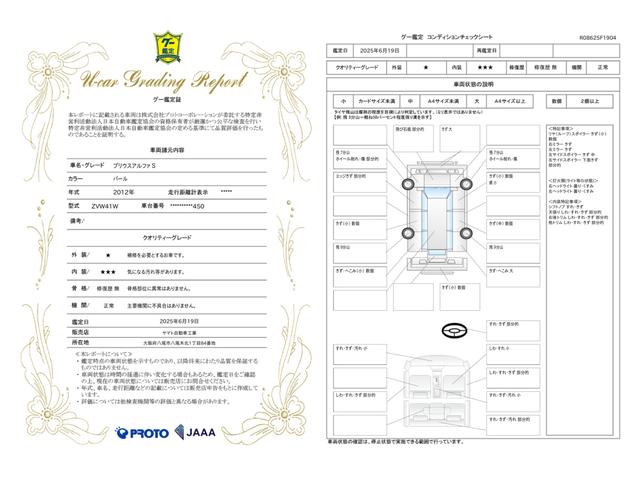 車両状態評価書