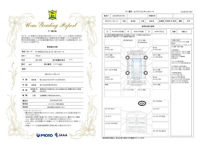車両状態評価書